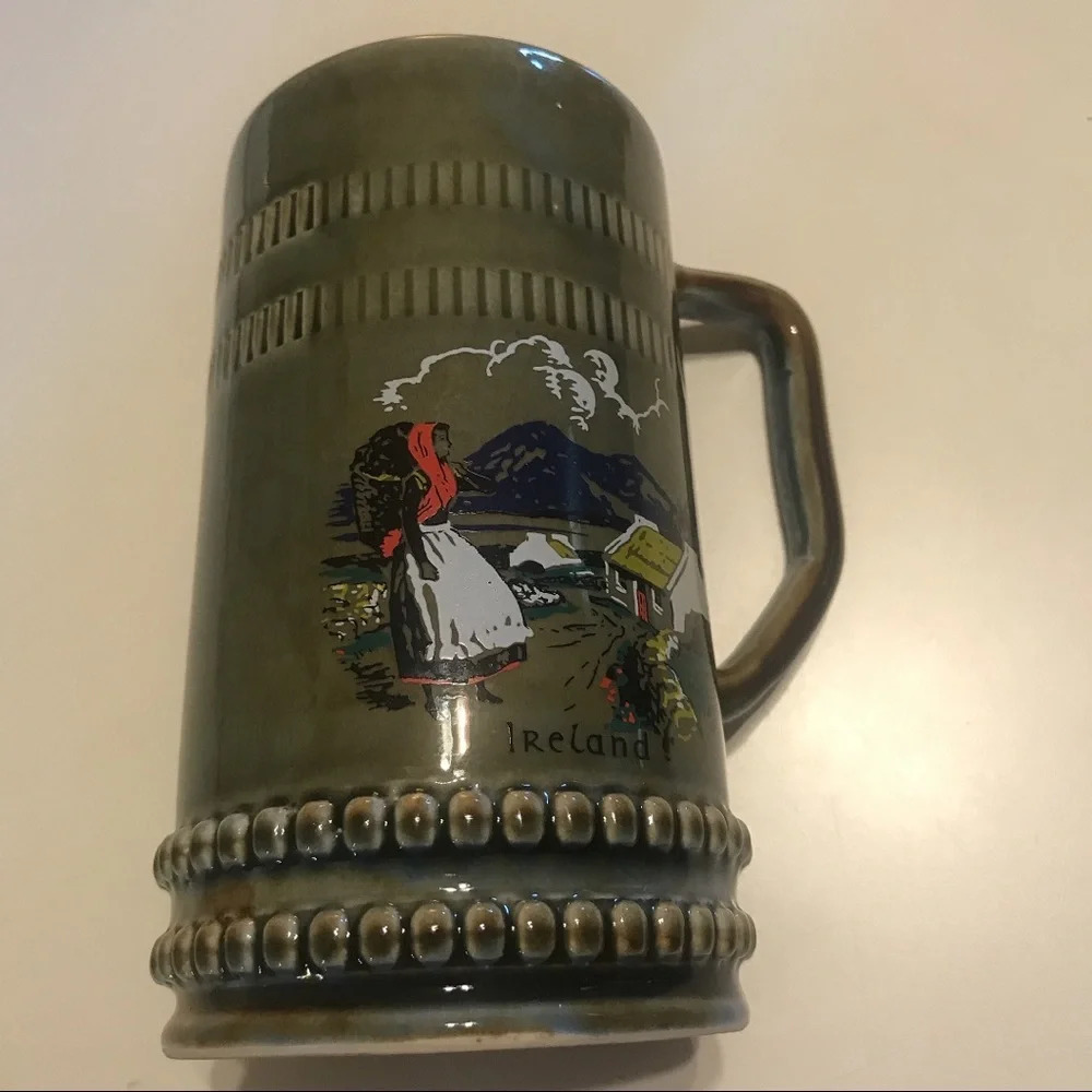 Ireland Green Porcelain Beer Mug
